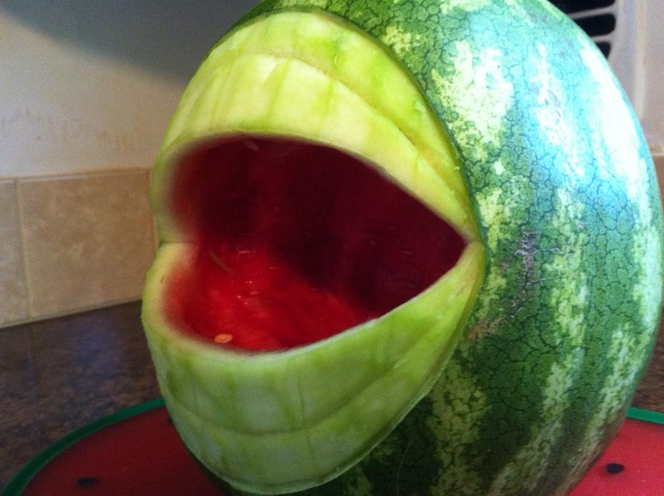 HOW TO CARVE A WATERMELON MOUTH What About Watermelon? What About