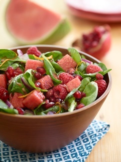 Watermelon pomegranate salad