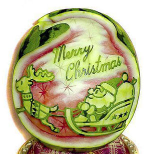 watermelon-christmas-carving