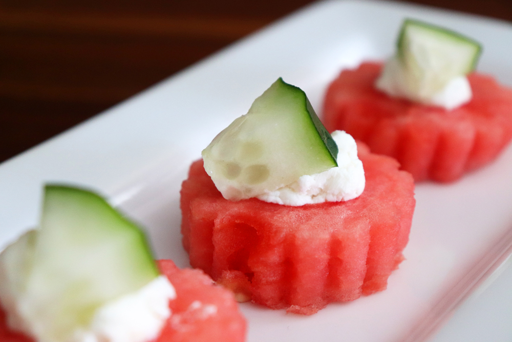 Watermelon and Goat Cheese Appetizers HERO