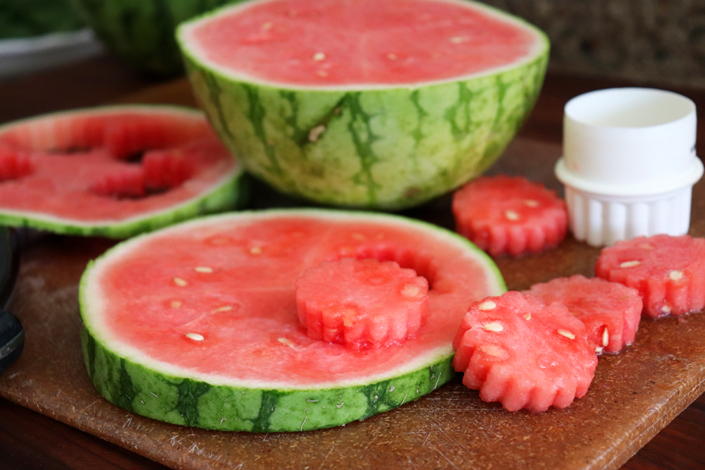 Cut watermelon