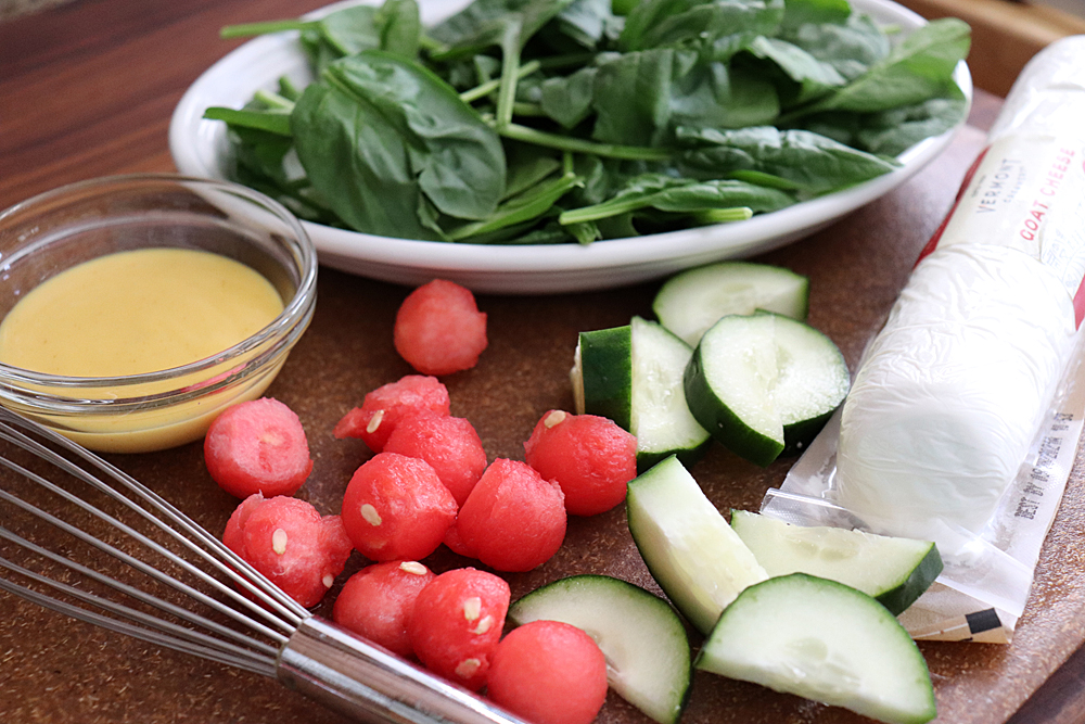 Ingredients for Watermelon and Goat Cheese Salad Recipe