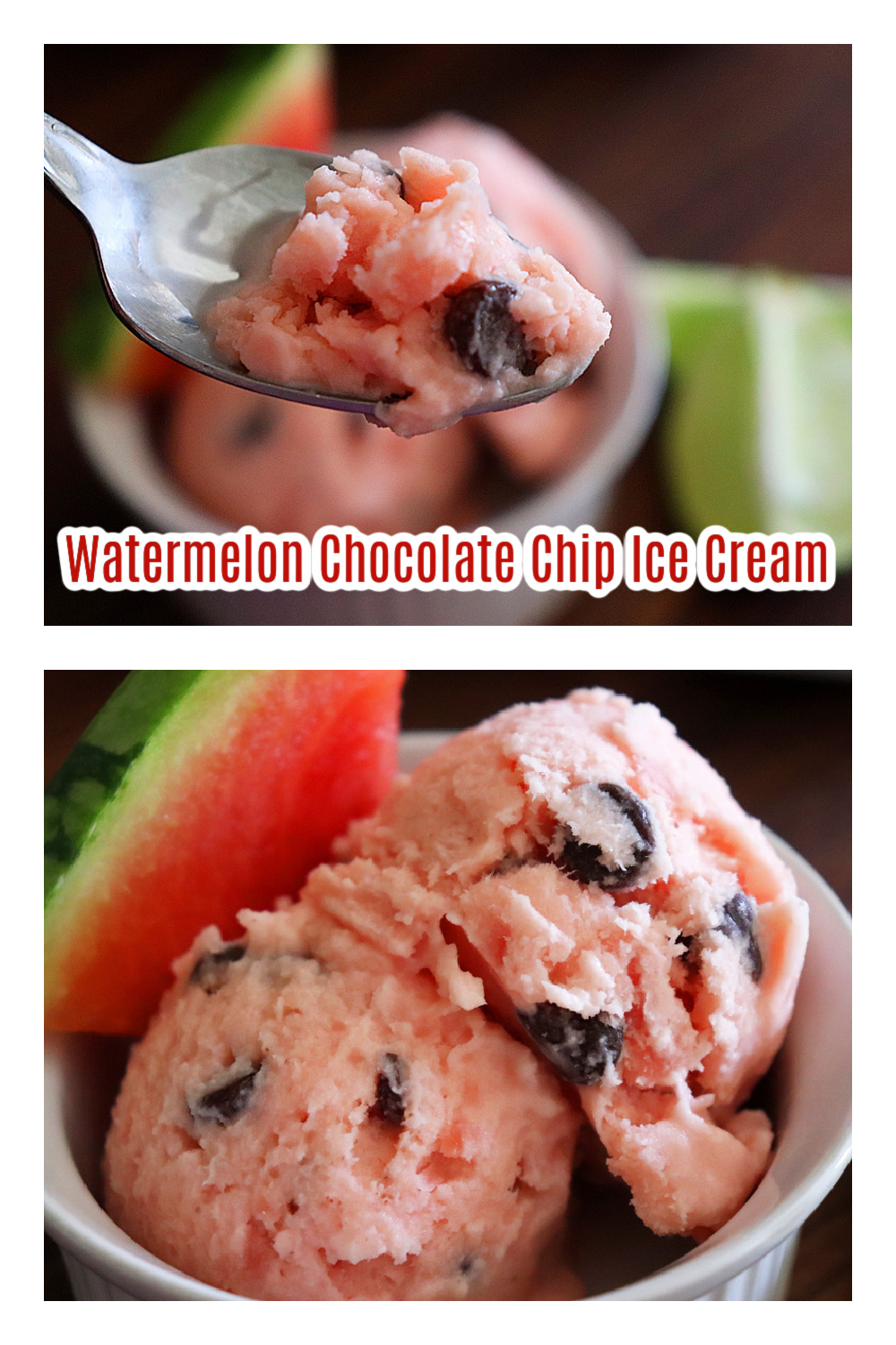 PIN for Watermelon Chocolate Chip Ice Cream
