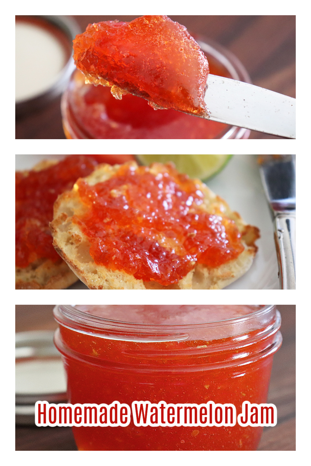 Pin for Easy Watermelon Jam Recipe