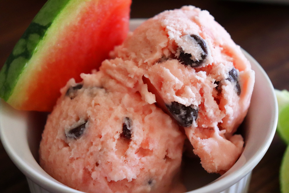 Watermelon Chocolate Chip Ice Cream hero