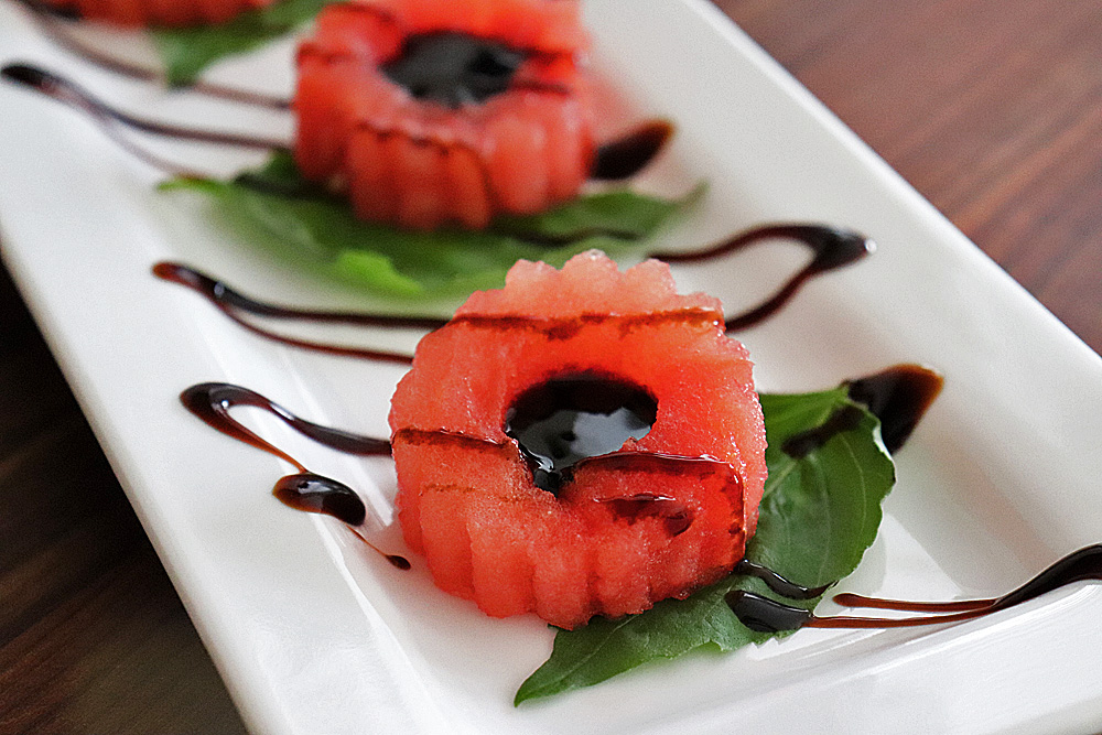 Watermelon Balsamic Cups