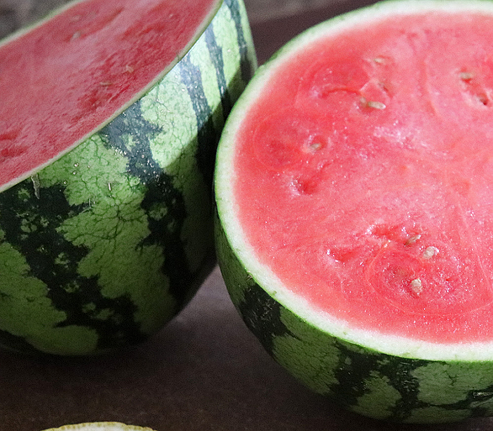 Watermelon half for Watermelon Balsamic Cups