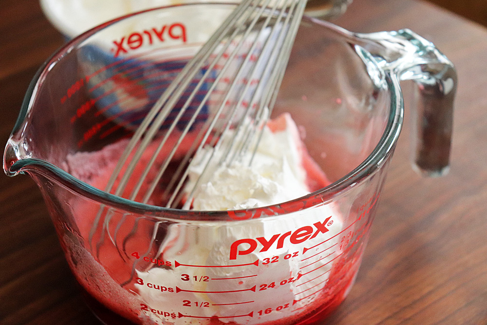 Adding cool whip to Jello